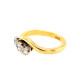 Pre Owned 18ct Diamond Trilogy Twist Ring ZP439